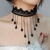Gothic Punk Lace Choker Necklace For Women  Retro Clavicle Chain Halloween Collar Choker Steampunk Jewelry Gift for Girl