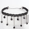 Gothic Punk Lace Choker Necklace For Women  Retro Clavicle Chain Halloween Collar Choker Steampunk Jewelry Gift for Girl
