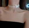 Gothic Punk Lace Choker Necklace For Women  Retro Clavicle Chain Halloween Collar Choker Steampunk Jewelry Gift for Girl