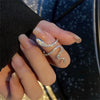 Gothic Rhinestones Open Snake Ring Adjustable Animal Rings Reptile for Men Women  Punk Boy Girl Birthday Jewelry Gifts