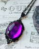 Gothic Vampire Embossed Charm Necklace for Men Women Evil Crystal  Witch Jewelry Gift Mystery Crystal Pendant Choker 2023