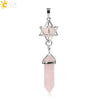 Csja Stone Pendant Merkaba Locket Pendulum Hexagonal Prism Crystal Long Pendants for Necklaces Women Jewelry - Image 21