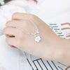 Silver Jewelry Sets Romantic Cherry Blossoms Flower Necklace+Earrings+Ring+Bracelet For Women Gift - Image 6