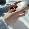 Minimalist Geometric Rose Gold Colour Rings For Woman Korean Jewelry Goth Accessories Student Girl's Simple Ring Set - Image 4