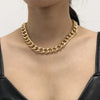 Retro Exaggerated Thick Chain Necklace Double Personality Chain Hip-Hop Neck Chain Choker Necklac Women Jewelry - Image 4