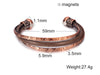 Copper Bracelet Men Magnetic Vintage Adjustable High Magnet Open Cuff Bangles Jewelry for Male Women - Image 13