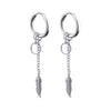 1 Pair Stainless Steel Stud Earrings for Men/Women Cross Pendant Long Tassel Unisex Hoop Earrings Punk Gothic Metal Jewelry - Image 25