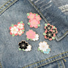Flower Series Enamel Pins Sakura Wing Lily Sunflower Blossom Brooches Bag Lapel Pin Badge Jewelry Gift For Kids Friend - Image 5