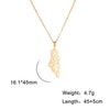 Map Outline Pendant Necklace with 45 cm Stainless Steel Chain - Image 13