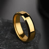 6mm Simple Women Men Ring Stainless Steel Black Gold Color Charms Rings for Party - Image 7