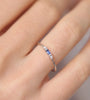 Silver Ring Emerald Zircon Ring For Woman Charm Jewelry Gift - Image 3