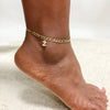Crystal A-Z Letter Initial Anklets Bracelet for Women,Cuban Link Anklet Stainless Steel Beach Leg Foot Chains - Image 19