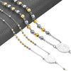 Stainless Steel Vintage Cross Bohemia Religious Rosary Pendant Necklace For Women Men Charm Jewelry Gifts - Image 7