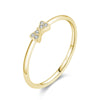 Silver Simple Square Clear CZ Charm Gold Color Finger Rings For Women Wedding Engagement Jewelry - Image 8