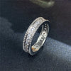 Contracted Design Women's Ring with Brilliant White Cubic Zirconia Wedding Party Daily Wearable Statement Jewelry - Image 36
