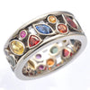 Women Band Finger Ring Jewelry Round/Oval/Triangle/Marquise Stones Anniversary Birthday Gift Daily Wearable Ring - Image 1