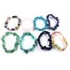 Multicolor Stone Chip Bracelet with Elastic Cord - Image 1