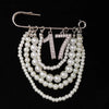 Handmade Metal Pearl Chain Greek Sorority Rhinestone Initial Number1 To Number 31 Brooches Apparel Jewelry - Image 28