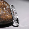 Thin Cubic Zirconia Band Ring in Gold-Tone Silver-Tone or Rose Gold-Tone - Image 2