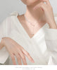 MODIAN Gold Color Wheat Ears Pearl Pendant Necklace for Women 925 Sterling Silver Luxury Wedding Necklace Fine Jewelry