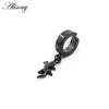 2pc Punk Stainless Steel Heart Star Cross Dangle Ear Clip Cuff Circle Earrings For Men Women No Pierced Fake Ear Jewelry - Image 7