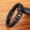 Braided Rope Black Leather Stainless Steel Men's Bracelet Charm Magnetic Jewelry Accessories - Image 6