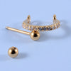 Stainless Steel Cartilage Cuff Earring with 0.8 mm Gauge and 8 mm Shaft - Image 46