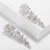 Crystal Long Bridal Clip on Earrings Without Piercing for Women Wedding Party Engagement No Hole Ear Clips - Image 8