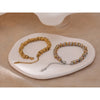 Thick Stainless Steel Chain Cuff Bracelet in Gold-Tone or Mixed-Metal Finish - Image 2