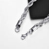 2mm-7mm Rope Chain Necklace Stainless Steel Choker Men Women Jewelry Silver Color Chains Gift - Image 5