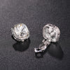 Square Crystal Clip on Earrings No Pierced for Women Girl Gold Silver Jet Color Alloy Ear Clips Wedding Jewelry - Image 2