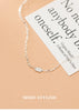 MODIAN Minimalist Oval Pendant Necklace for Women 925 Sterling Silver Geometric Link Chain Necklace Fine Jewelry Accessories