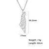 Map Outline Pendant Necklace with 45 cm Stainless Steel Chain - Image 24