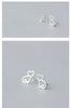 Modian Cute Real 925 Sterling Silver Tiny Cat Animal Stud Earrings For Women Sterling Silver S925 Party Jewelry Bijoux