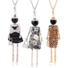 statement necklace pendant cute jewelry lady long necklace women flower charms pendant bohemian maxi accessory - Image 1