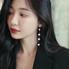 Korean Simple Baroque Pearl Tassel Long Earrings For Woman Gothic Girl's Elegant Jewelry Wedding Party Set Accessories - Image 2