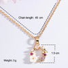 Wedding Bridal Zirconia Jewelry Sets For Women Romantic Shell Flower Choker Elegant Pearl Necklaces Earrings Gift - Image 4
