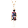 statement necklace pendant cute jewelry lady long necklace women flower charms pendant bohemian maxi accessory - Image 50