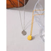 Stainless Steel Round Pendant Necklace Statement Metal Collar Charm Jewelry цепочка на шею женская ожерелье - Image 2
