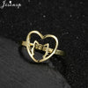Stainless Steel Rings for Women Vintage Geometric Round Opening Adjustable Ring Stackable Midi Ringen Jewelry - Image 17