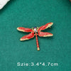 Vintage Palace Plant Flower Baroque Brooch Red Enamel Pearl Brooch Pin Woman Party Accessories - Image 18
