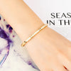 Classic Inlay 18 Zircon Bangle For Women Stainless Steel Gold Color Bracelet Cuff Simple Feminina Jewelry - Image 5