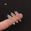 1Pc Tree Star Zircon Pendant CZ dangle ear piercing jewelry steel barbell Daith earrings helix cartilage studs - Image 8