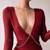 Stonefans Shiny Rhinestone Body Chain Bra Necklace Harness Jewelry Sexy Bikini Crystal Bralette Breast Waist Body Jewelry Gift