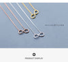 Modian Authentic 925 Sterling Silver Infinite Love Neckalce for Women Rose Gold Color Gold ColorStatement Jewelry Bijoux