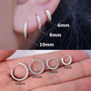 1 Pcs Crystal Zircon Hoop Earrings for Women Rainbow Cartilage Helix Tragus Earring Stud Body Piercing Jewelry - Image 1
