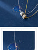 Modian Genuien 925 Sterling Silver Shining Zircon Luxury Round Tube Pendant Necklace for Women Link Chain Necklace Fine Jewelry