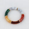 FishSheep Colorful Acrylic Bamboo Bracelets For Women Stretch Resin Beads Elbow Cuff Charm Bracelets Bangles Y2K Jewelry - Image 26