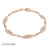 15 Style Choose Women Men Girl Rose Gold Color Curb/Weaving Bracelets Chains Jewelry 18cm-23cm - Image 13