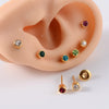 12-Pair Stainless Steel Piercing Stud Set with 3 mm or 4 mm Stone Options - Image 20
